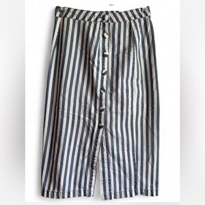 💙 On-Trend FW2025💙
Forever 21— Blue and White Pencil Skirt, W/ Button Front